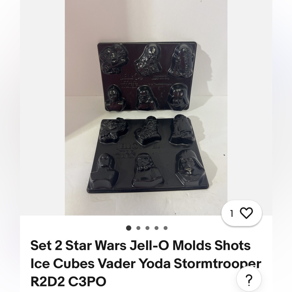Star Wars Jell-O Molds Set - Black